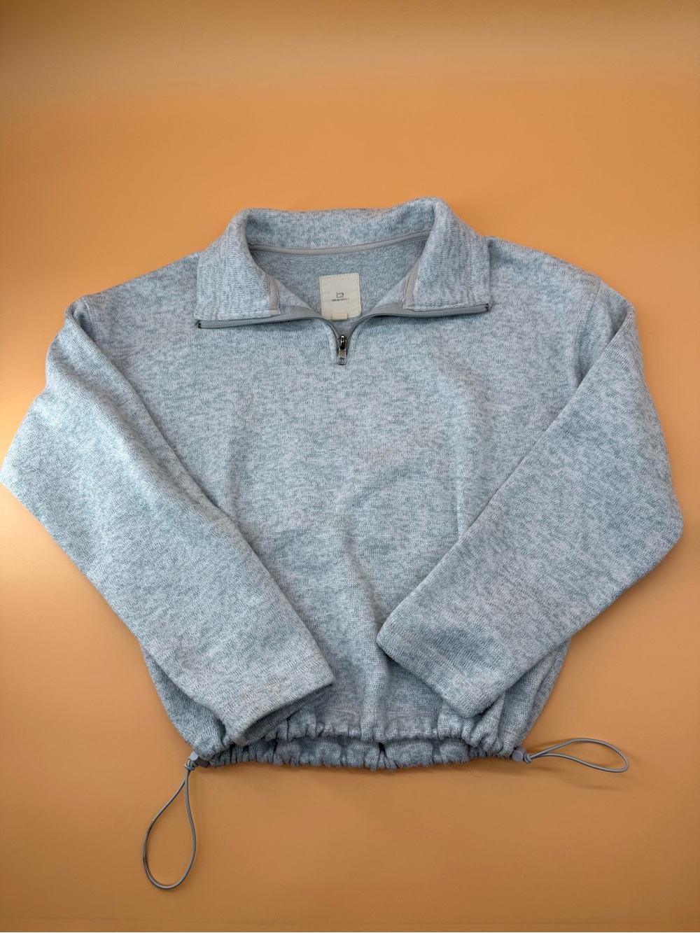 Thread & Supply Light‎ Blue Sherpa-Lined Zip Jacket Elastic Waist Casual Comfort